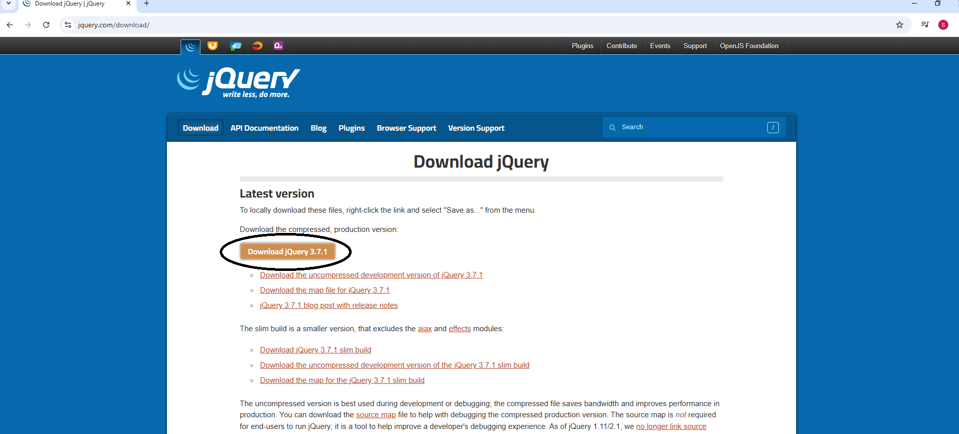 JQuery-Setup