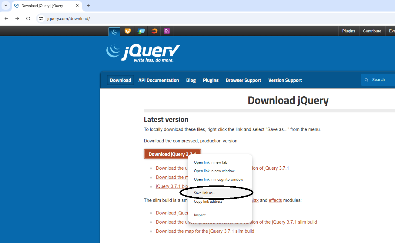 JQuery-Setup